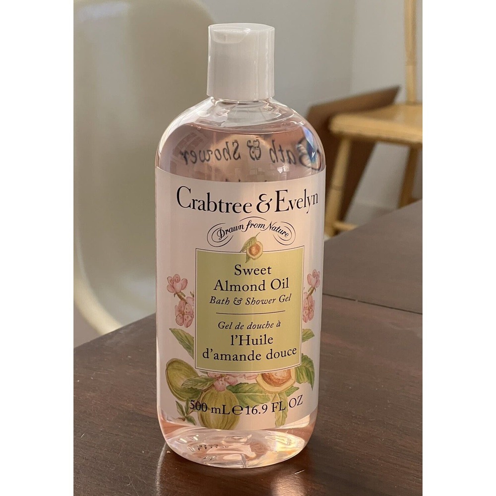 Crabtree and Evelyn Sweet Almond Oil Bath and Shower Gel 16.9 Oz NEW